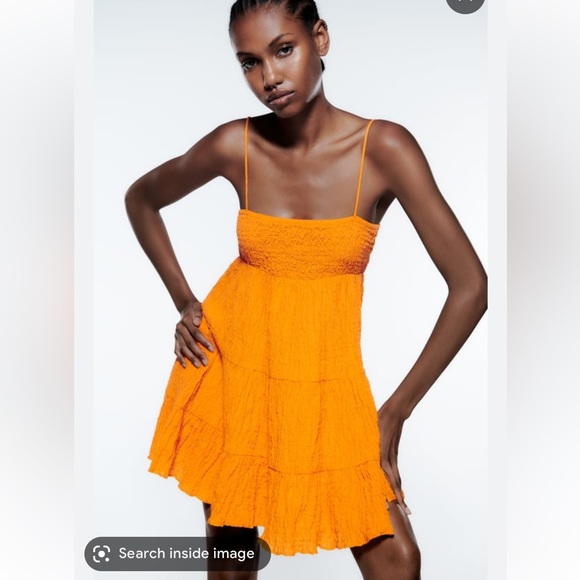 textured short dress zara